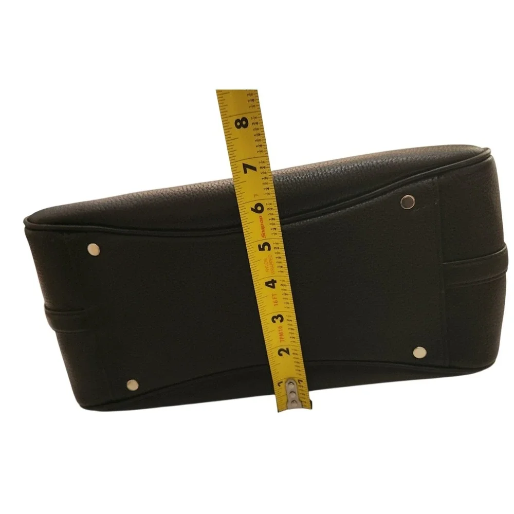 Kate Spade New York Black Pebbled Leather Satchel Gold Hardware Handbag Mimi